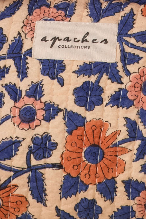 Grande trousse de toilette - Coeur bleu royal