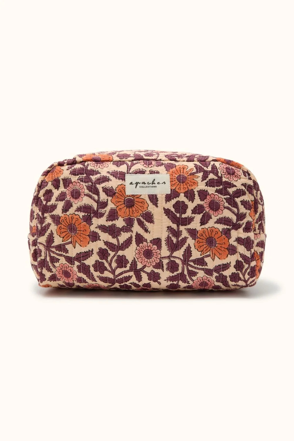 Grande trousse de toilette - Coeur flamingo
