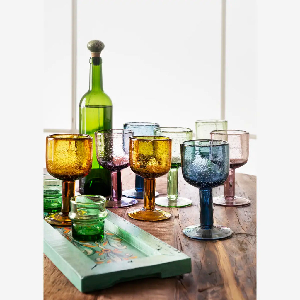 Verre à vin coloré