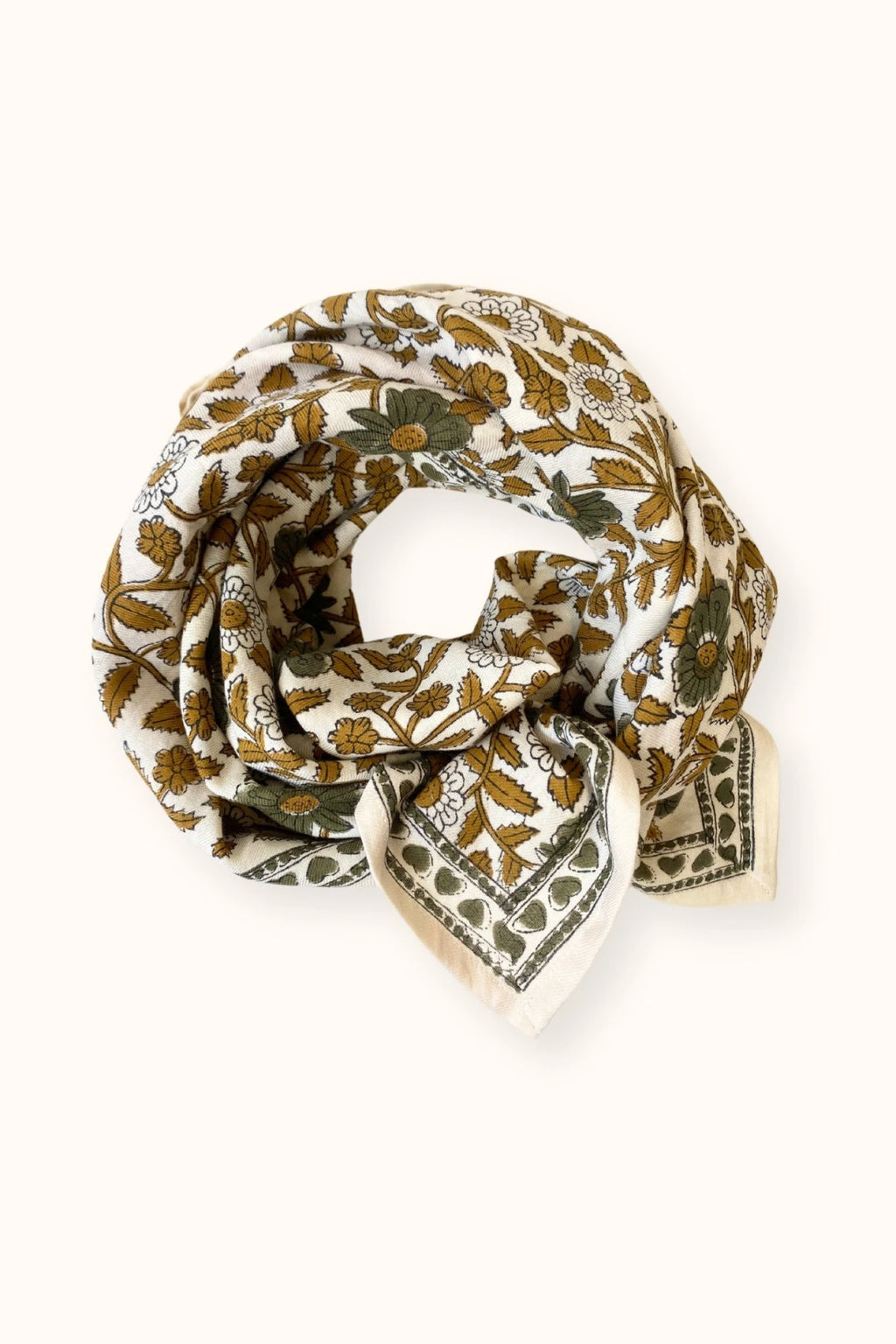Grand foulard Indien - Latika Cœur