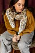 Grand foulard Indien - Latika Cœur