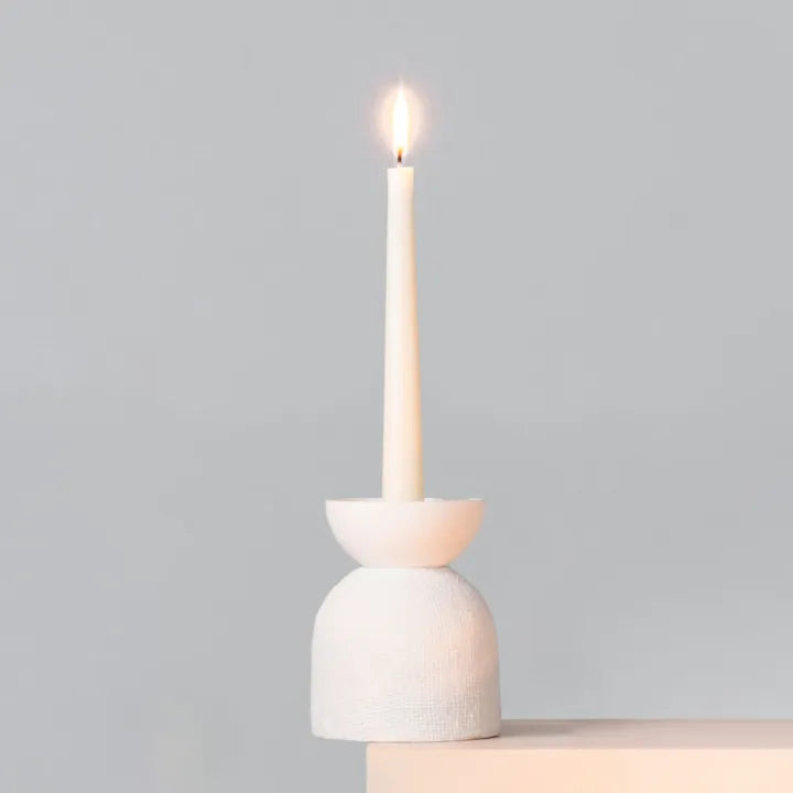 Bougeoir porcelaine - Blanc
