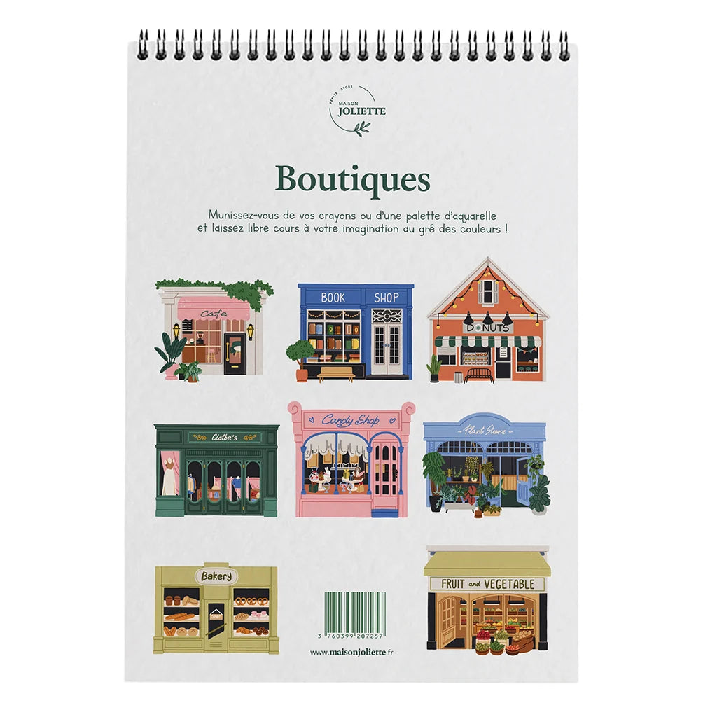 Carnet de coloriage A4 - Boutique