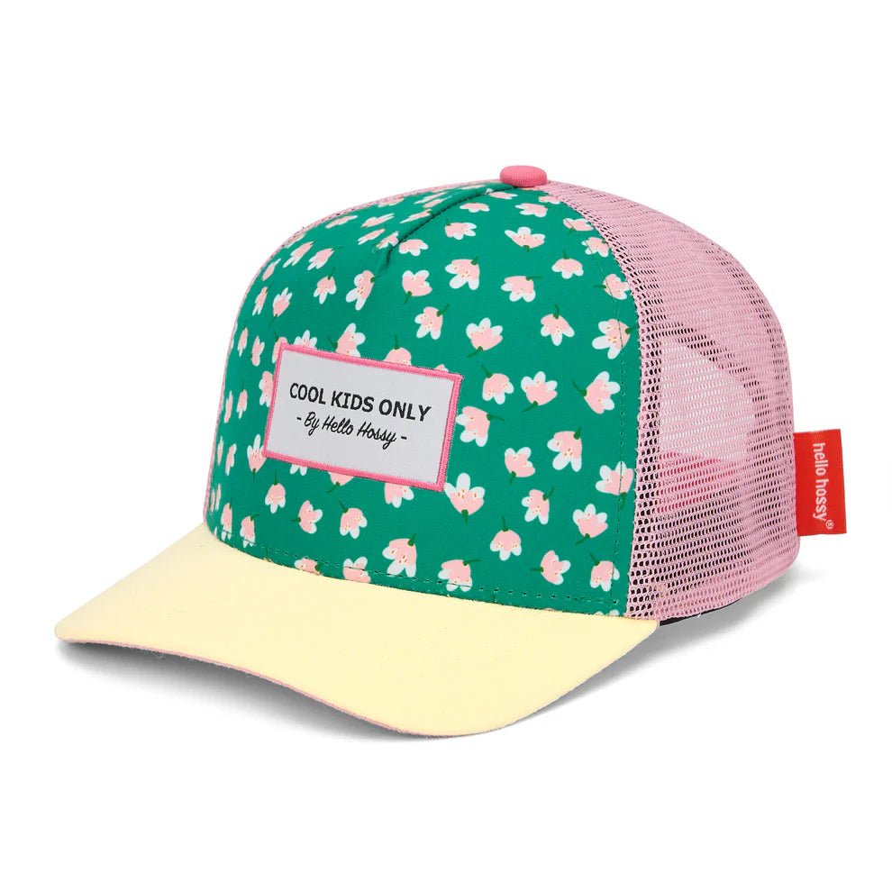 Casquette - Fleurs vertes