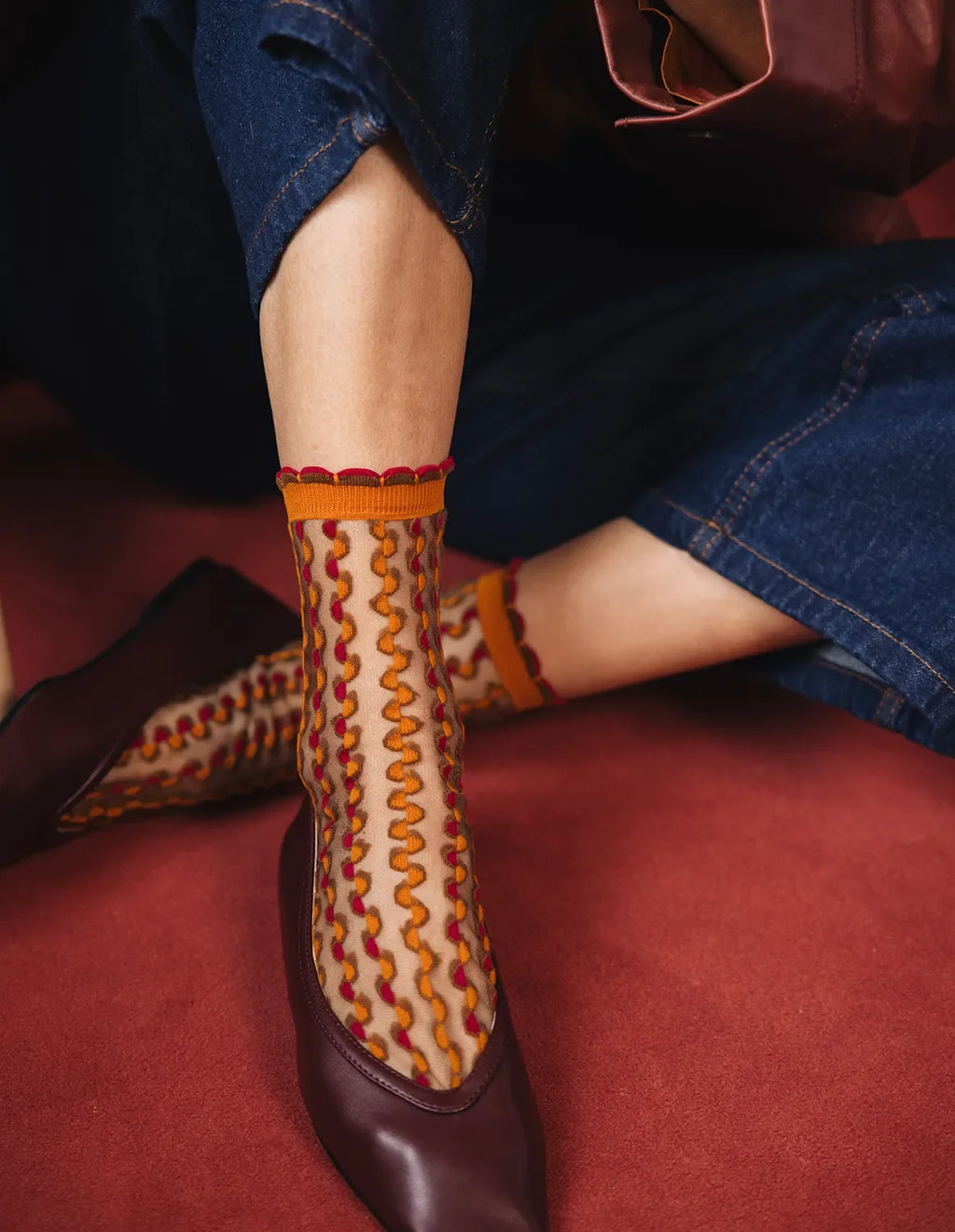 Chaussettes "Cirkelbroen Ambre"