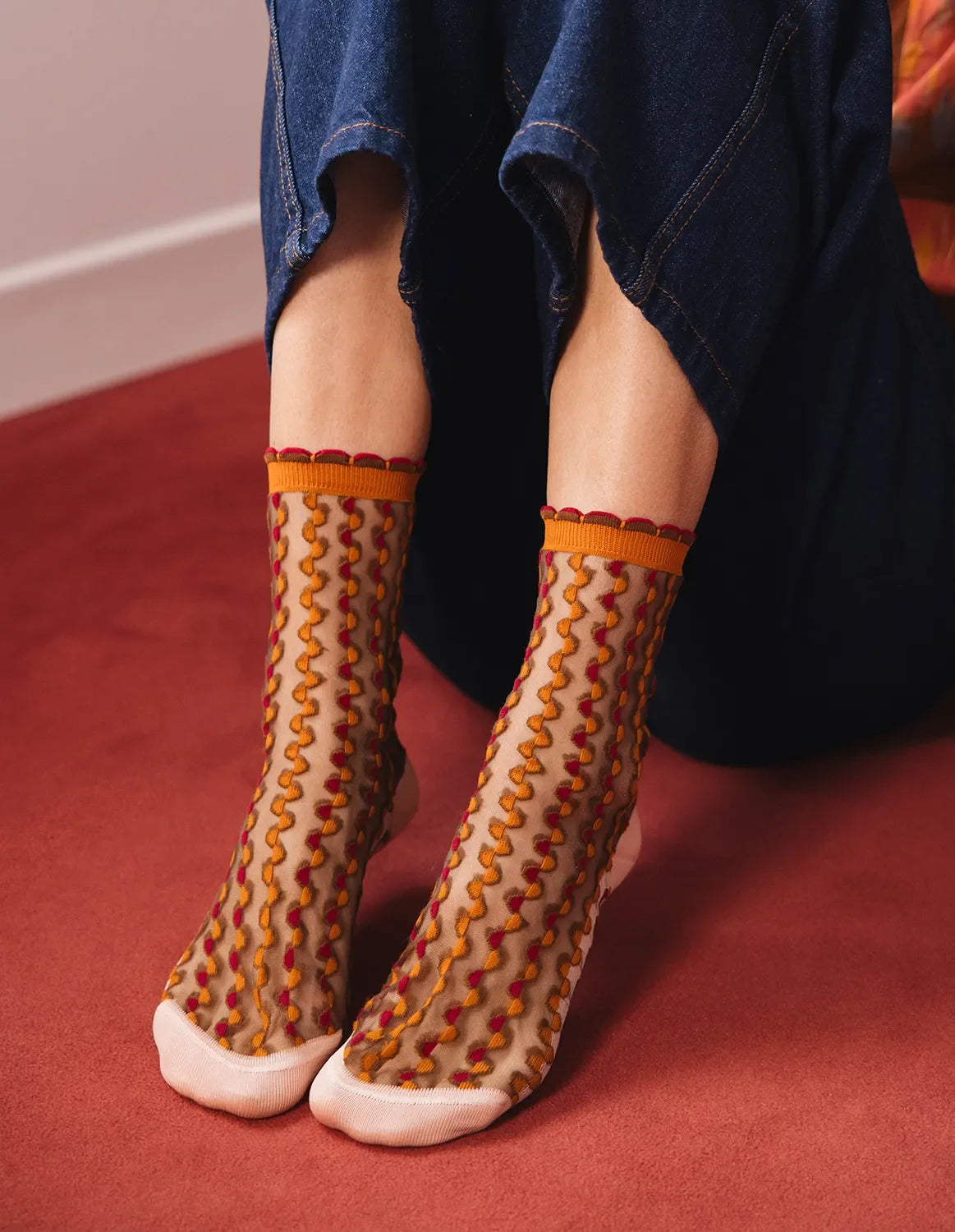 Chaussettes "Cirkelbroen Ambre"