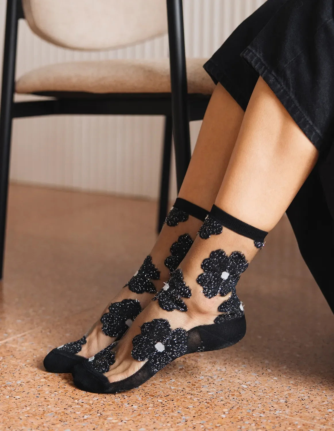 Chaussettes "Murano Argentée"