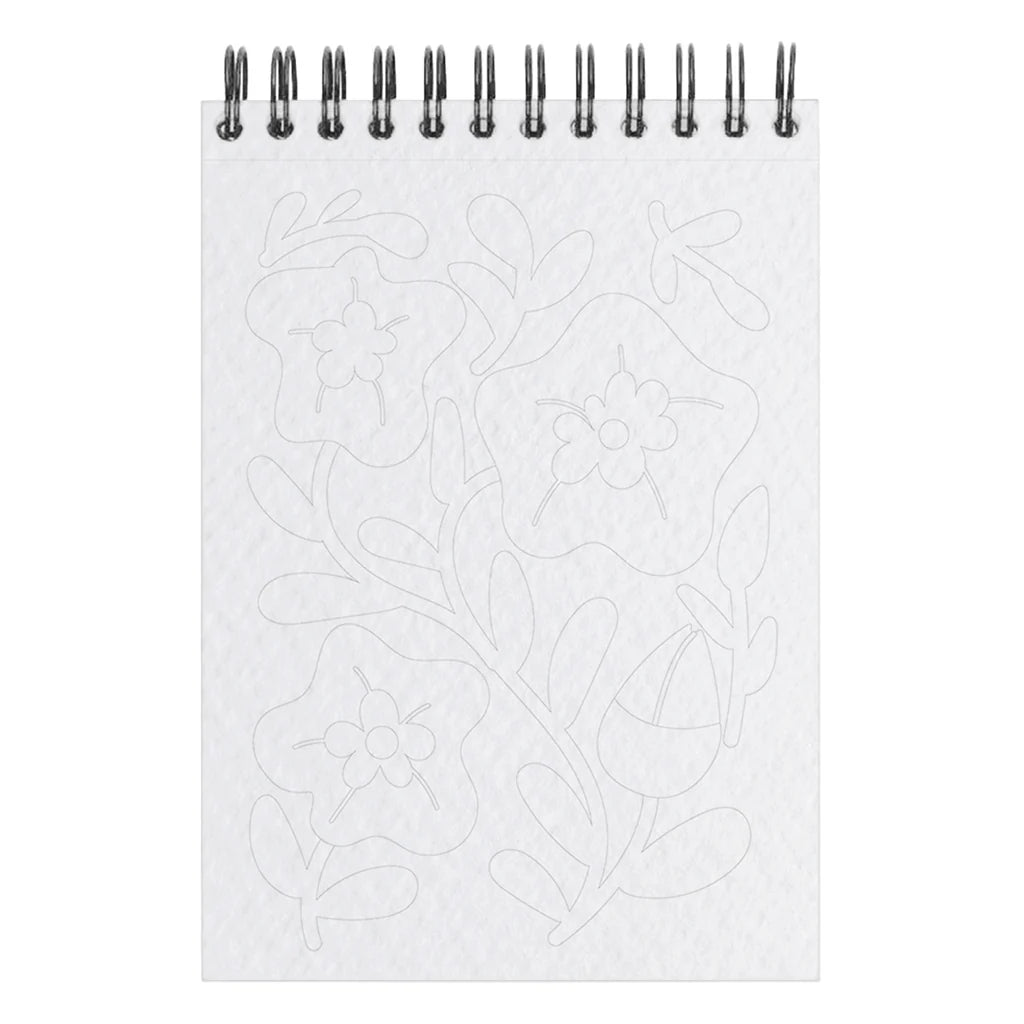 Carnet de coloriage A6 - Floral