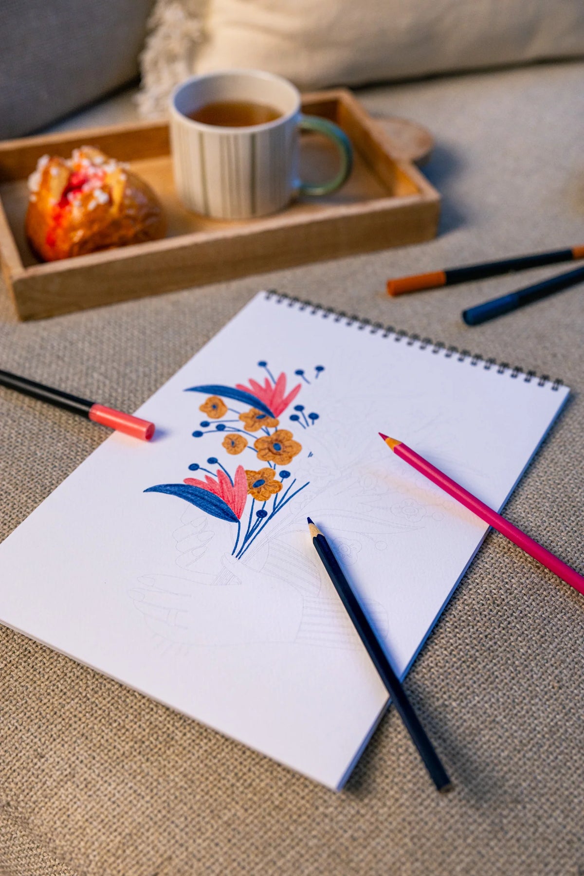 Carnet de coloriage A4 - Entre tes mains