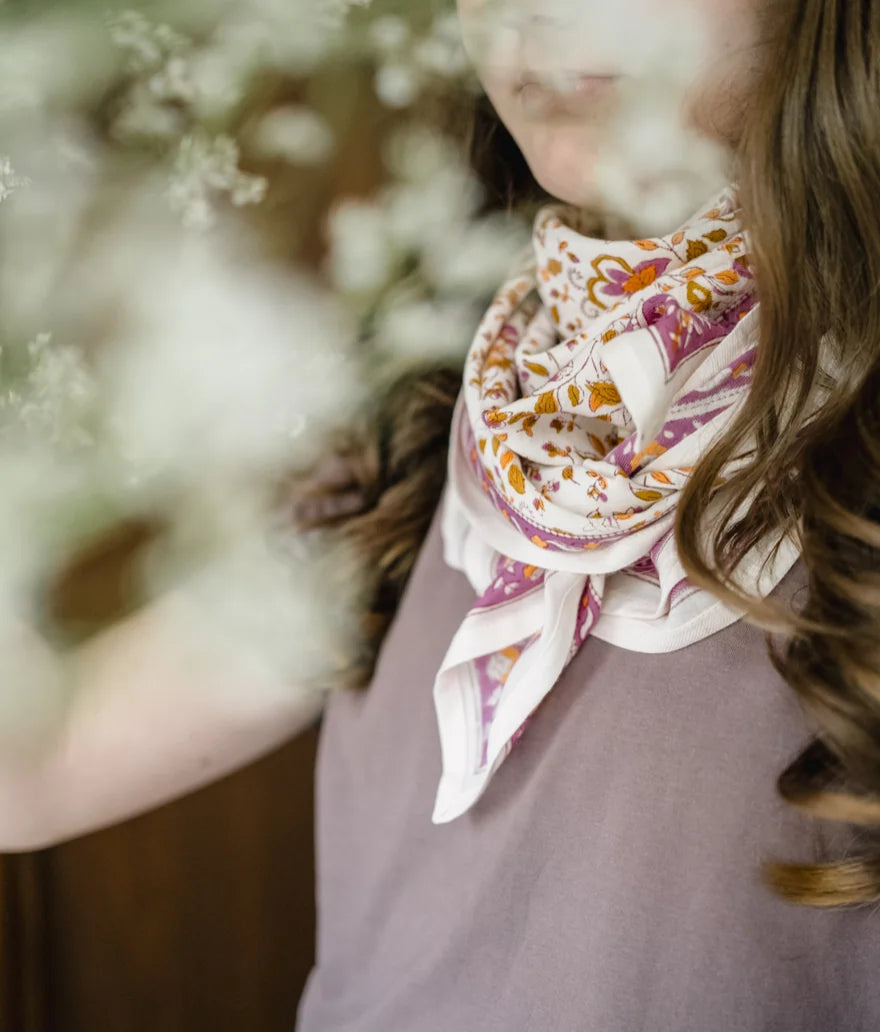 Grand foulard Indien - Folk Story Petale