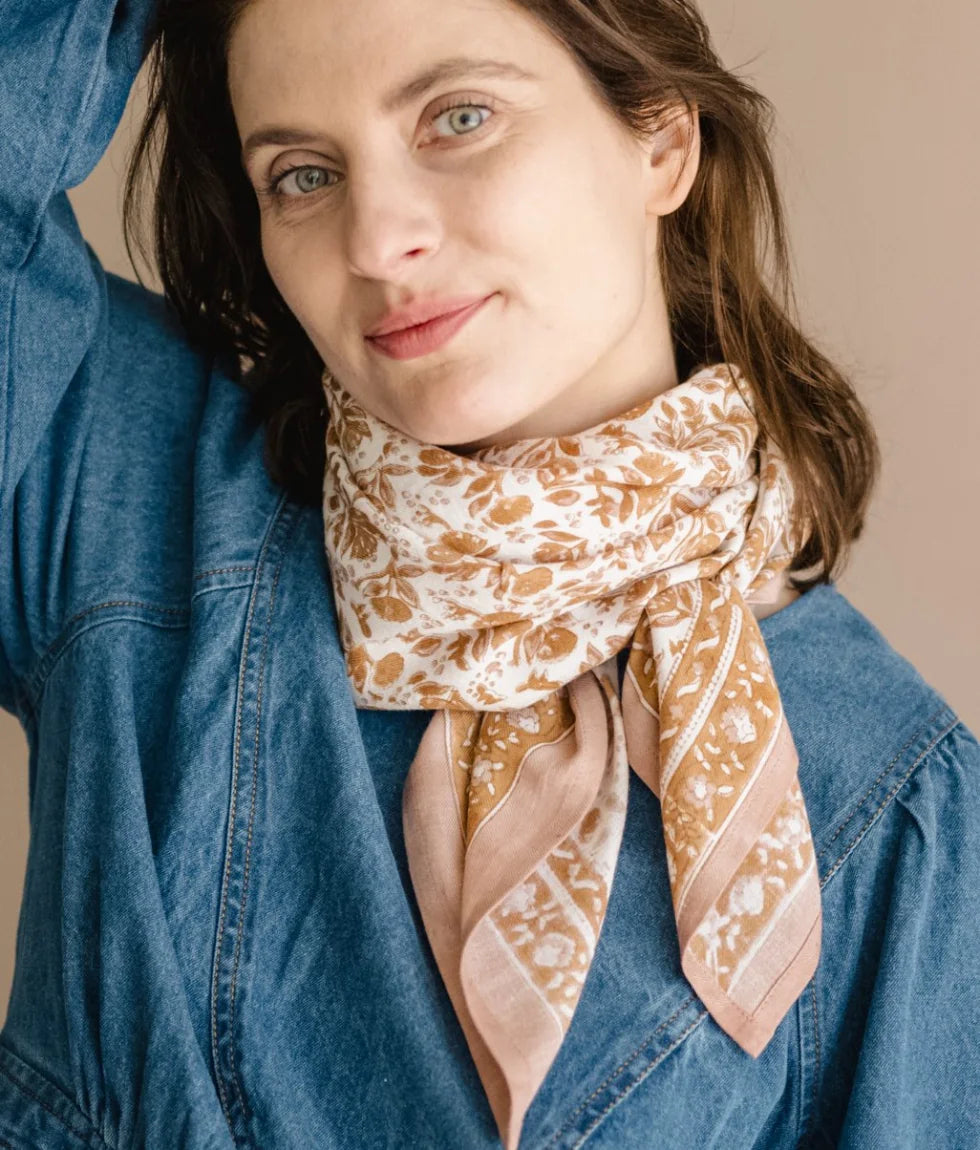 Grand foulard Indien - Mayli havane