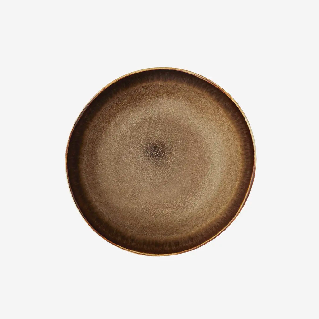 Assiette creuse / Plat marron