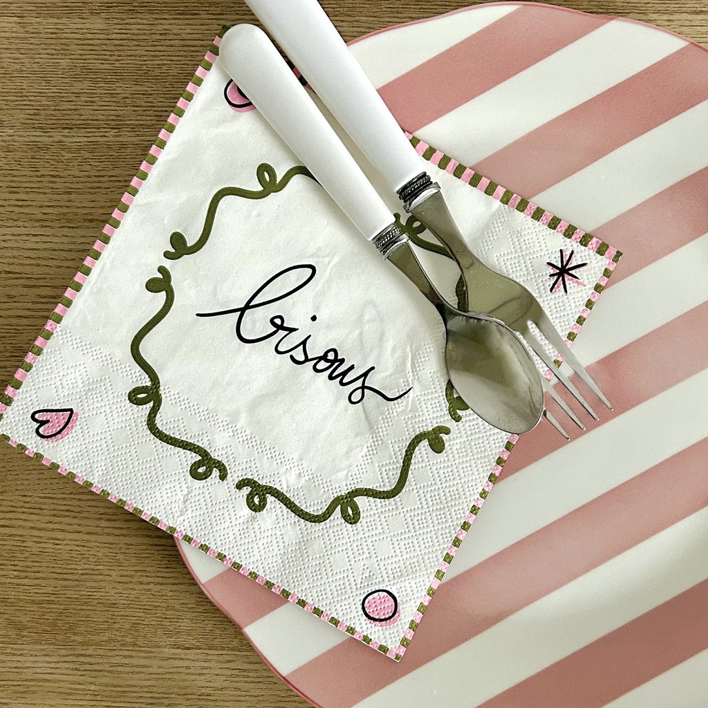 Serviettes en papier - Bisous