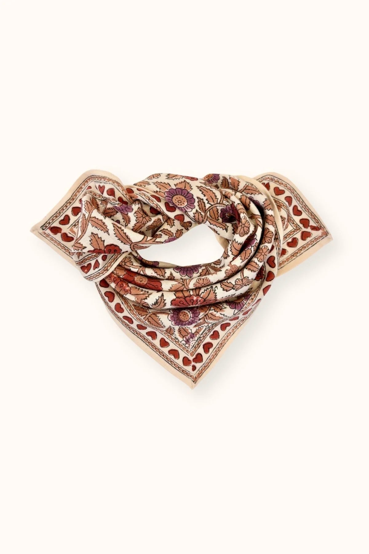Petit foulard - Coeur macadamia