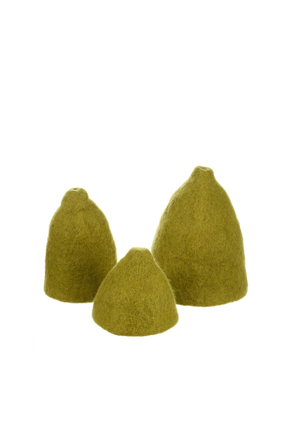 Lot 3 coaches vases - Pistache