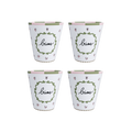 Set de 4 tasses bisous